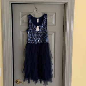 Kids Dark Blue Formal Dress - NEVER WORN